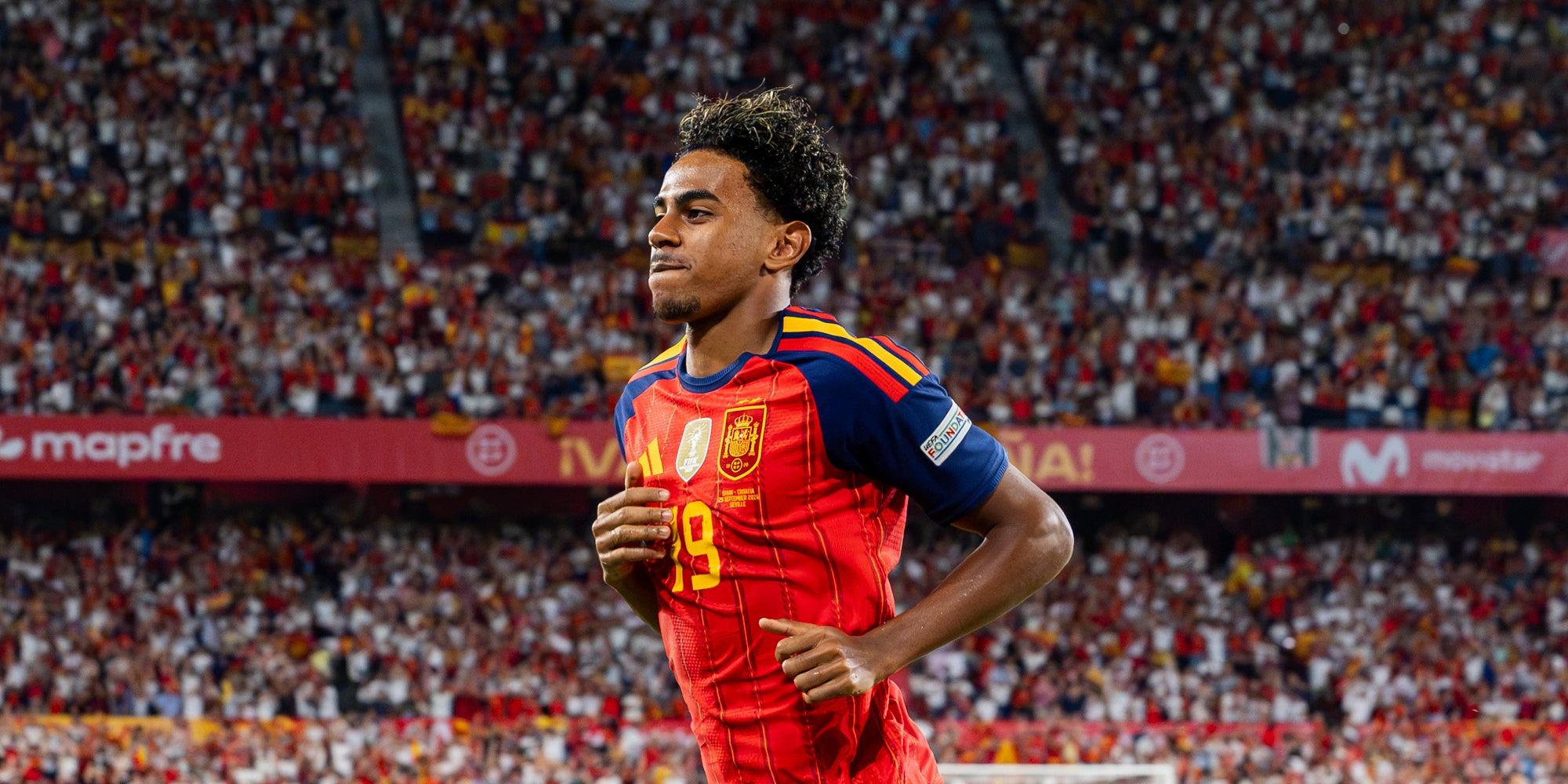 Lamine Yamal, durant un partit amb la selecció espanyola | Europa Press
