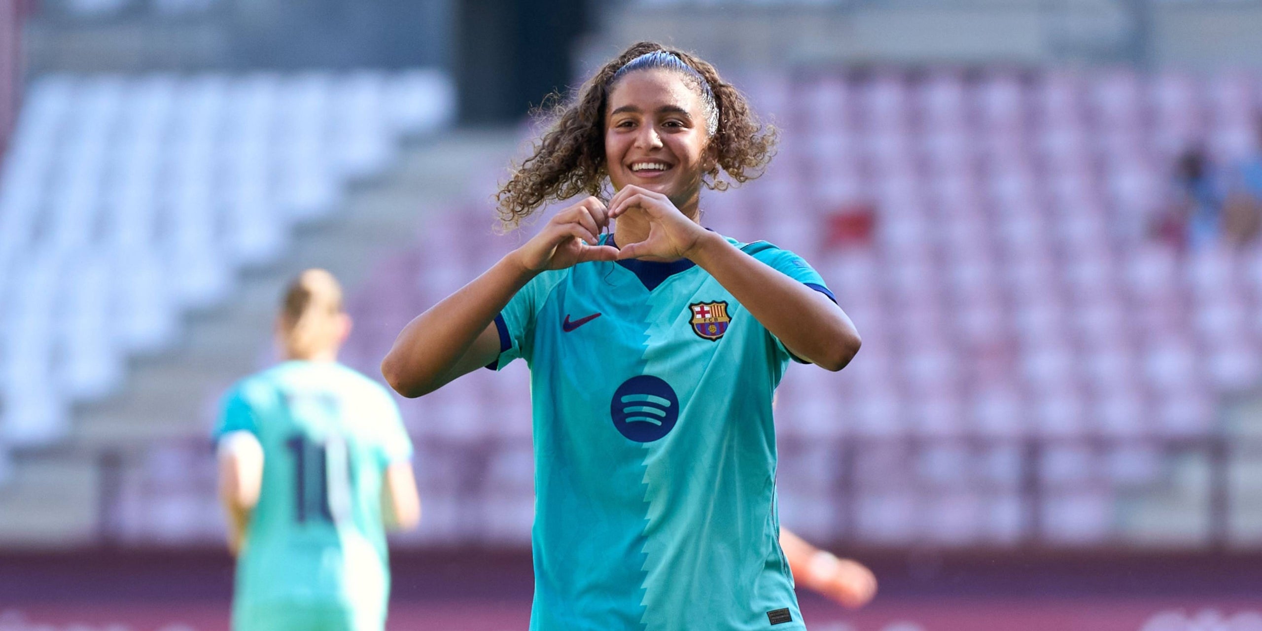 El primer gol de Mayssa amb el Barça. | FCB