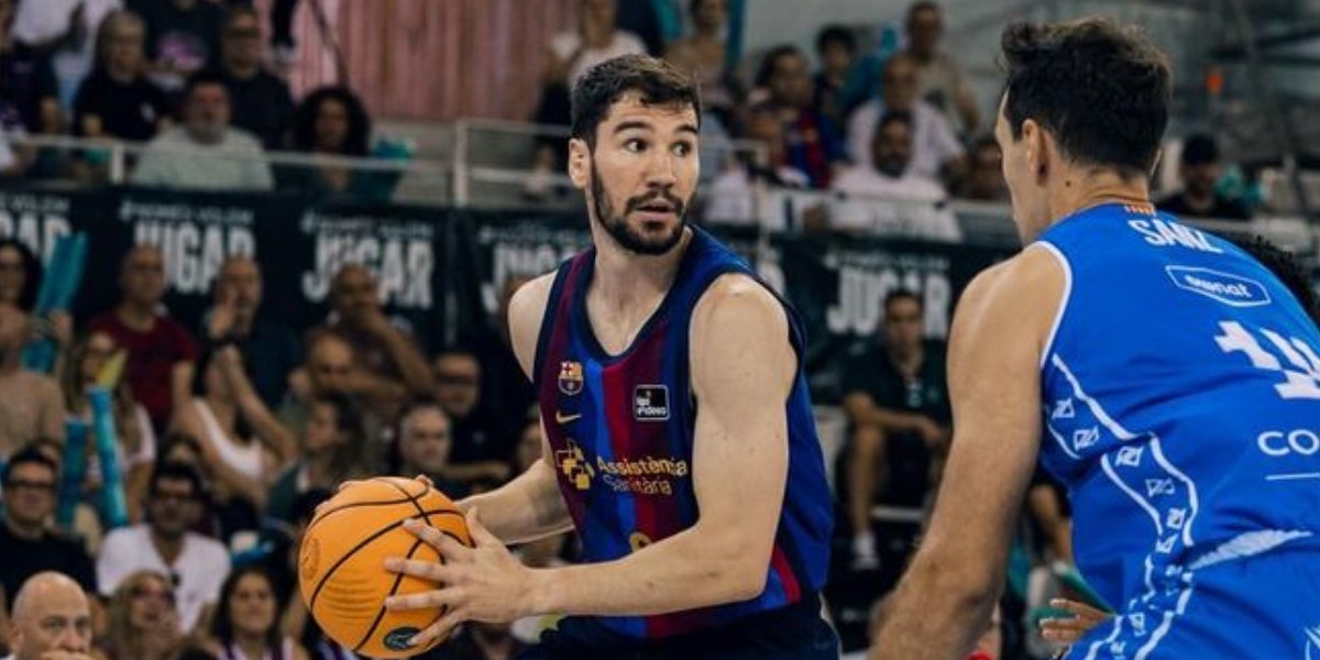Darío Brizuela, durant un partit amb el Barça de bàsquet | FC Barcelona