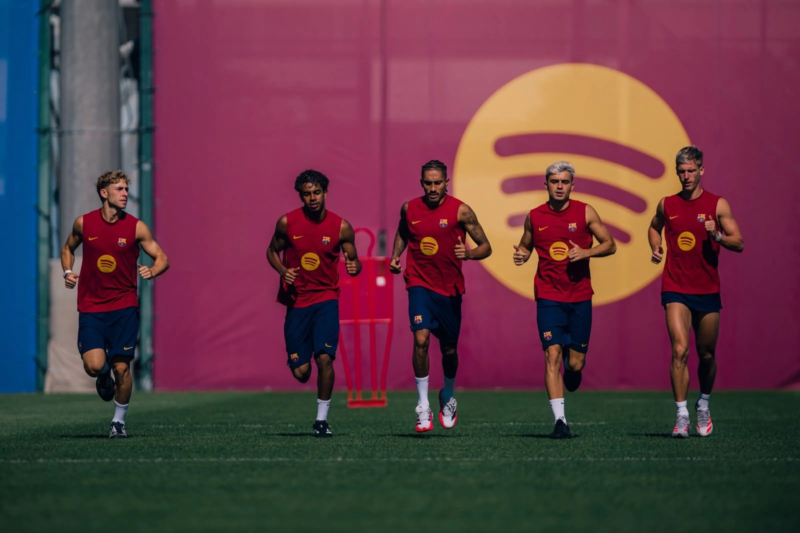 Els jugadors del Barça, durant un entrenament | FC Barcelona