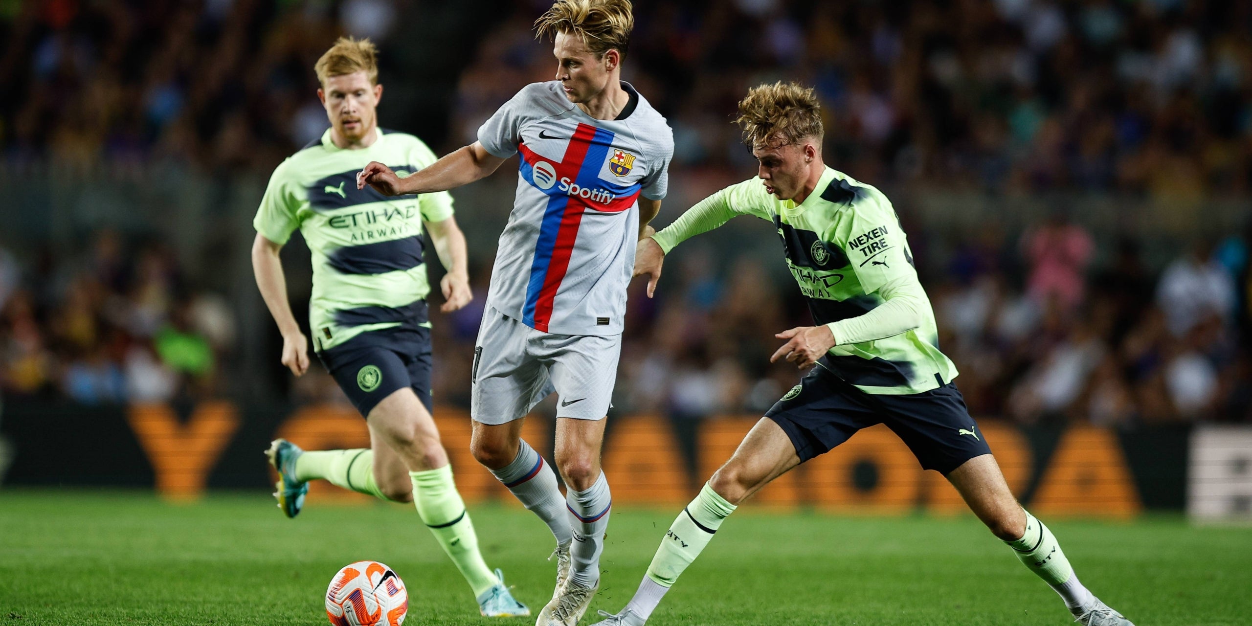 Frenkie de Jong, durant un partit amb el Barça contra el Manchester City | Europa Press