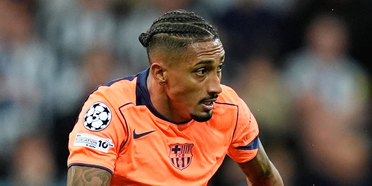 Raphinha, durant un partit amb el Barça | Europa Press