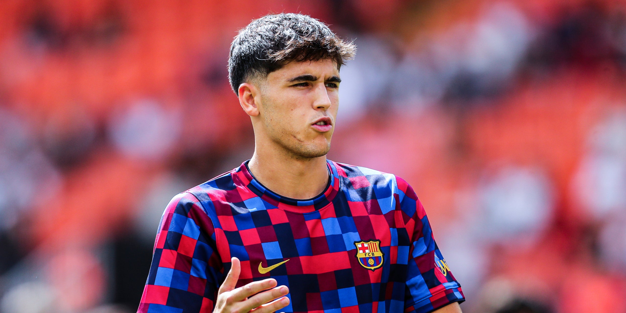 Pau Cubarsí, durant un partit amb el Barça | Europa Press