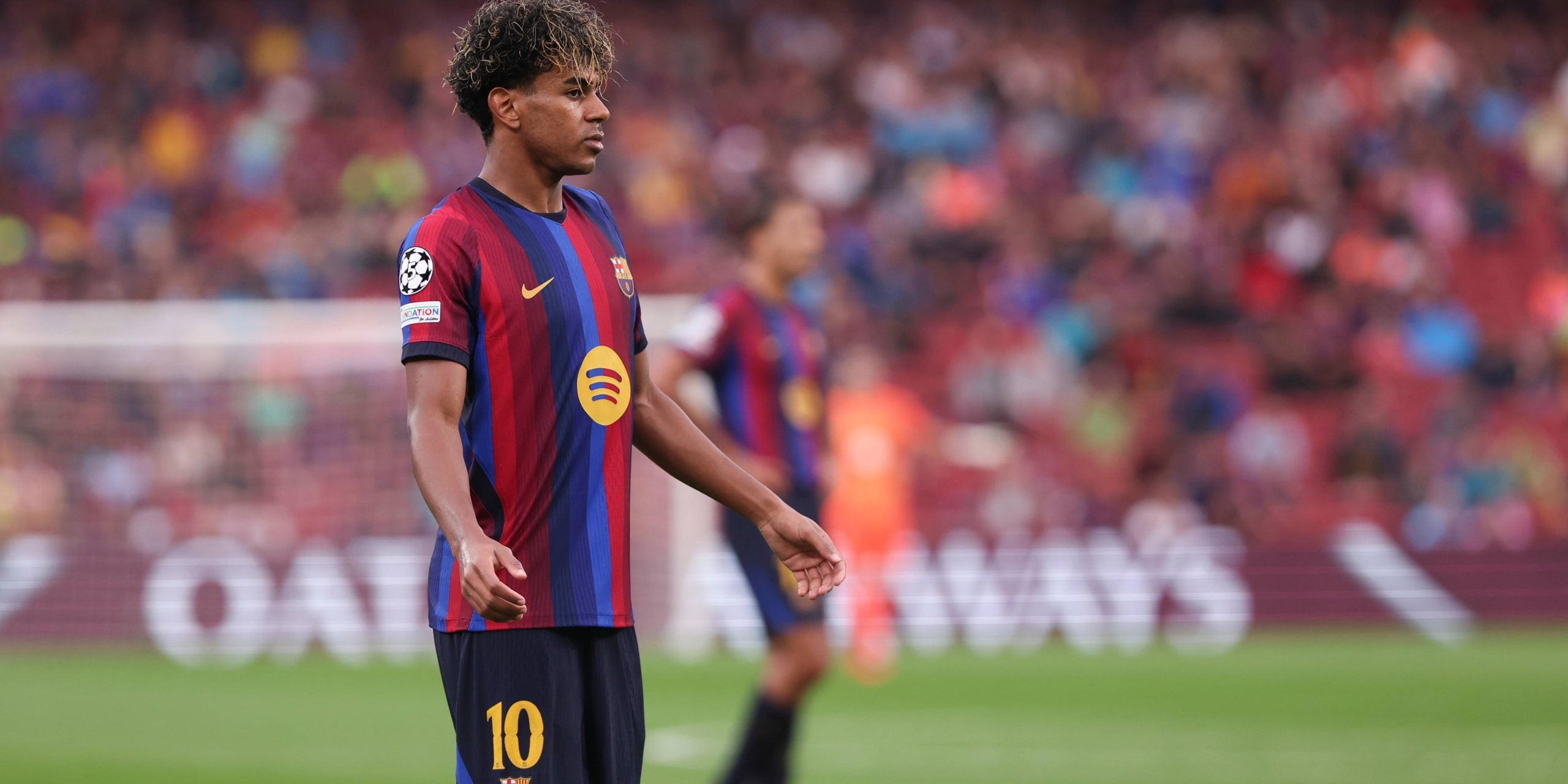 Lamine Yamal, durant un partit de Champions | Europa Press