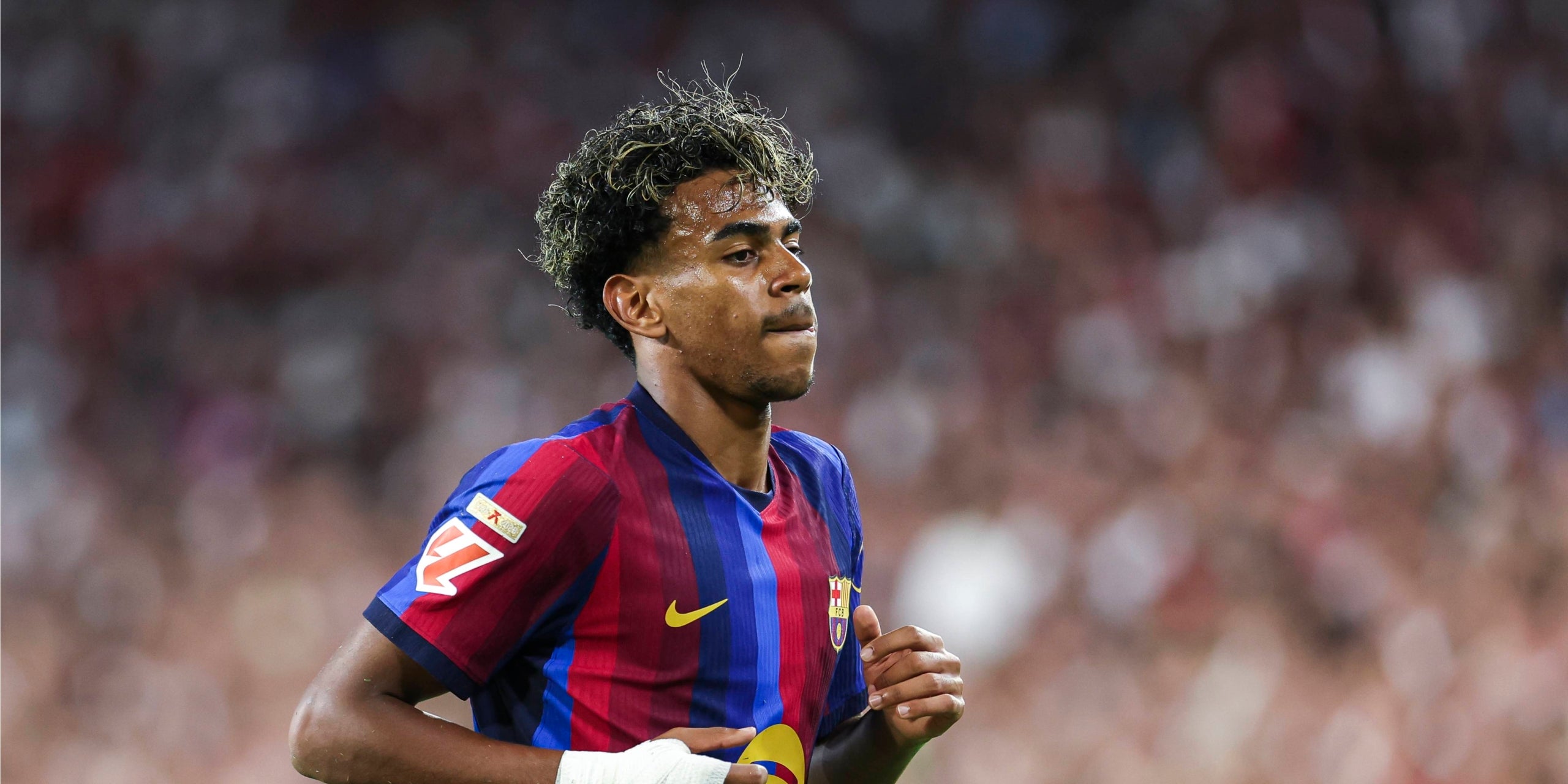 Lamine Yamal, a un partit de Lliga amb el Barça. | Europa Press