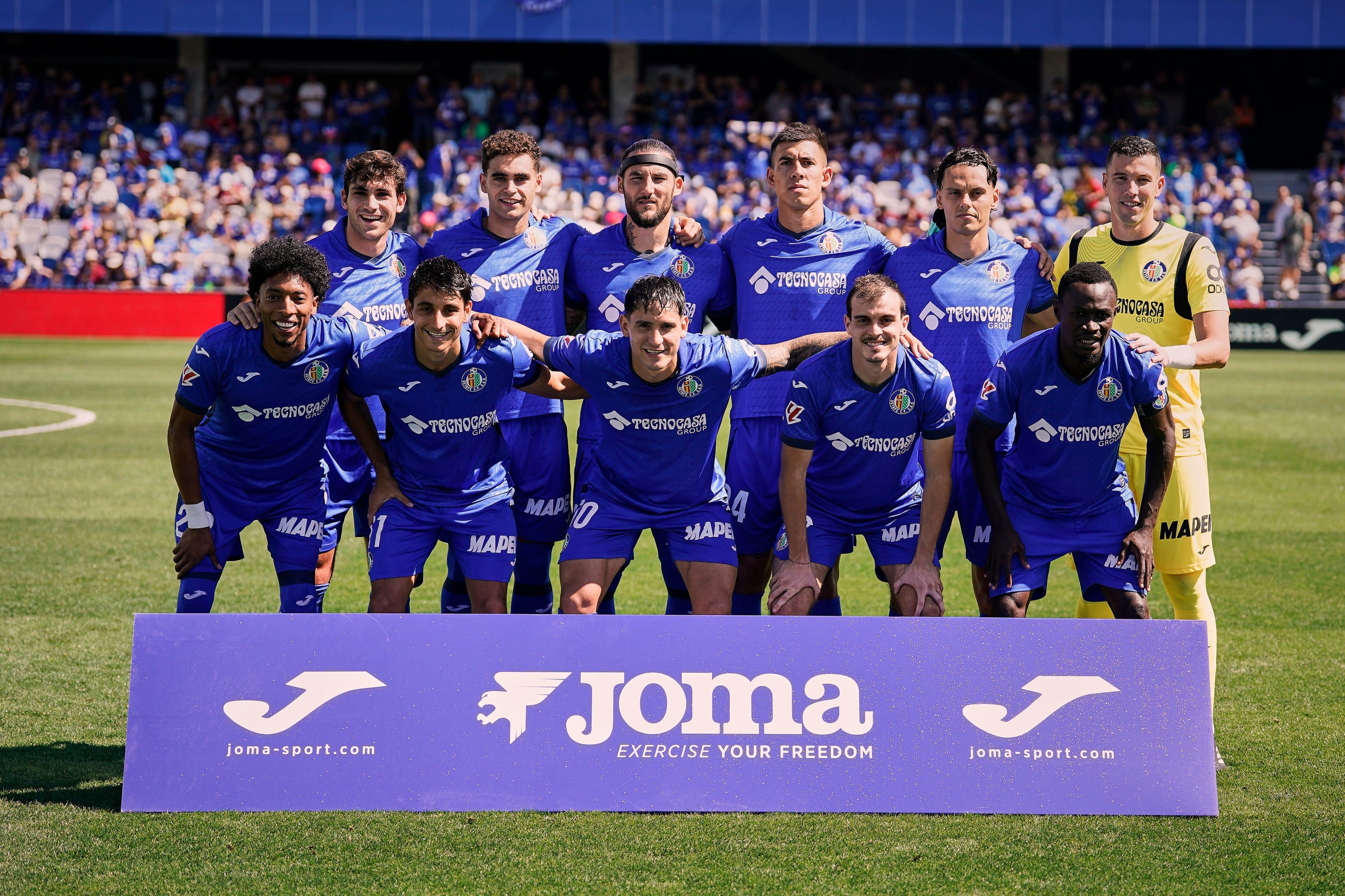 L'onze del Getafe en un partit de Lliga. | Europa Press