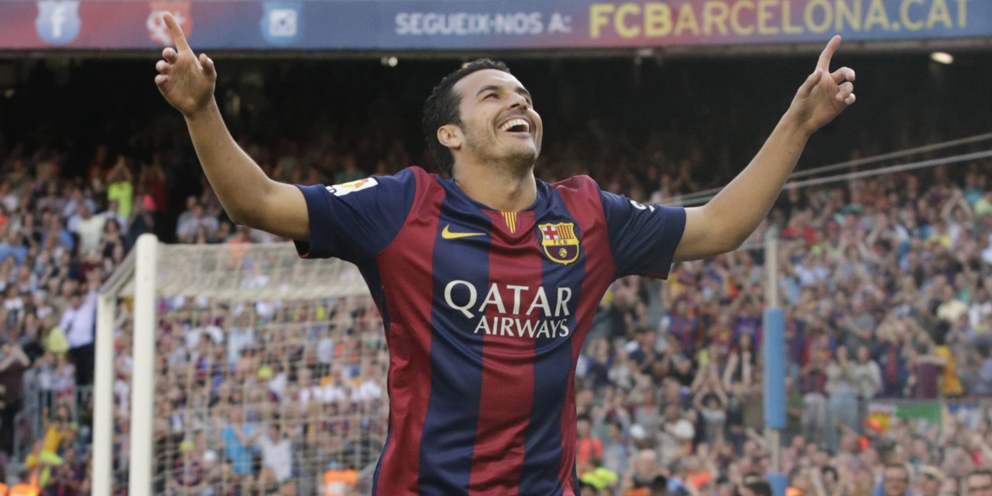 Pedro, celebrant un gol al Camp Nou | Europa Press