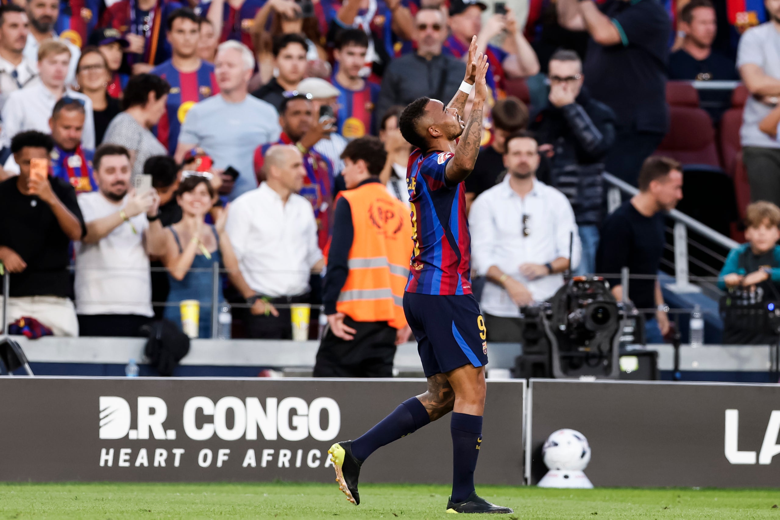 Gabriel Jesus, celebrant el seu gol contra el Getafe. | Europa Press