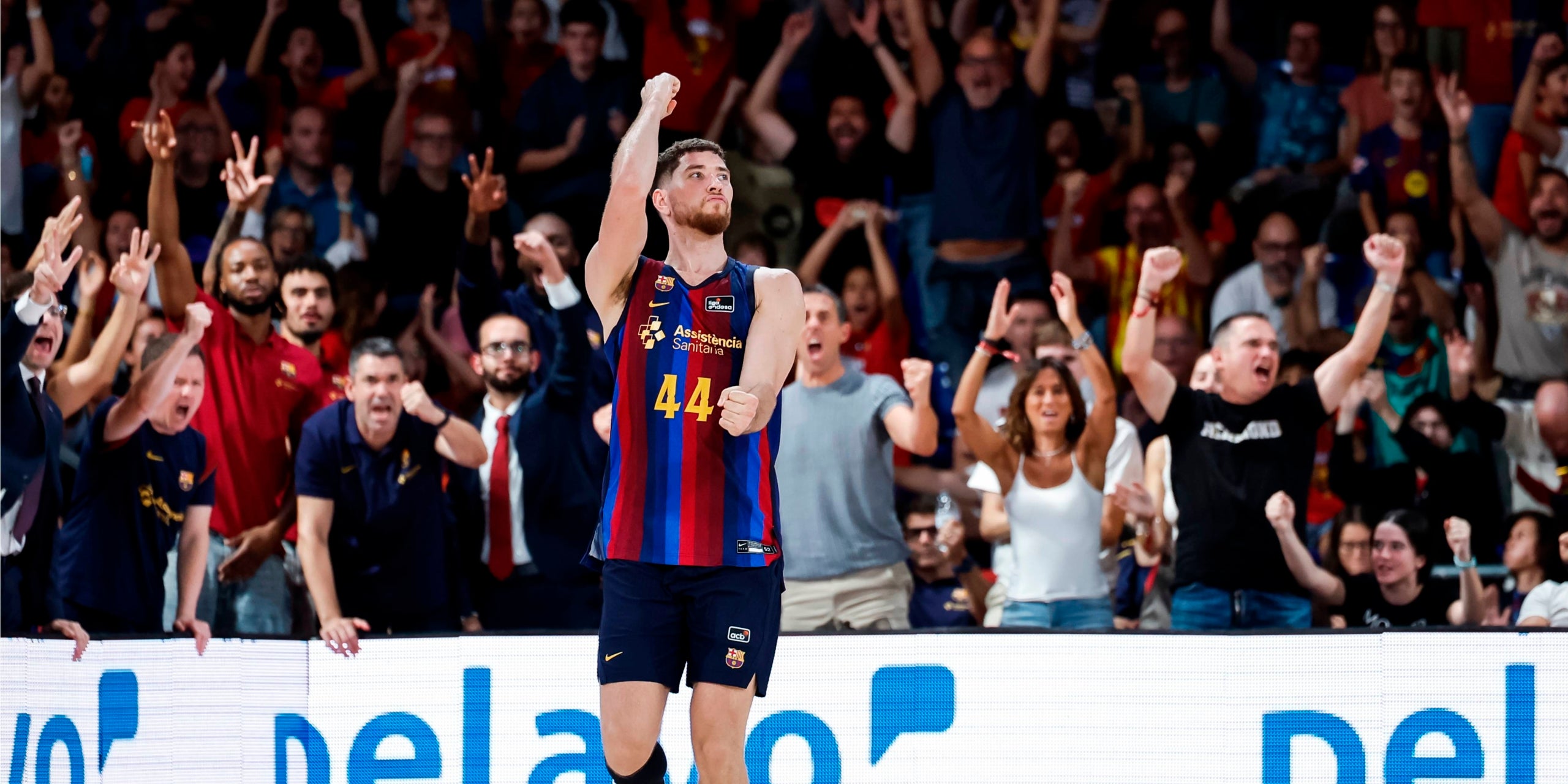 Joel Parra, a la victòria del Barça contra València Basket. | Europa Press