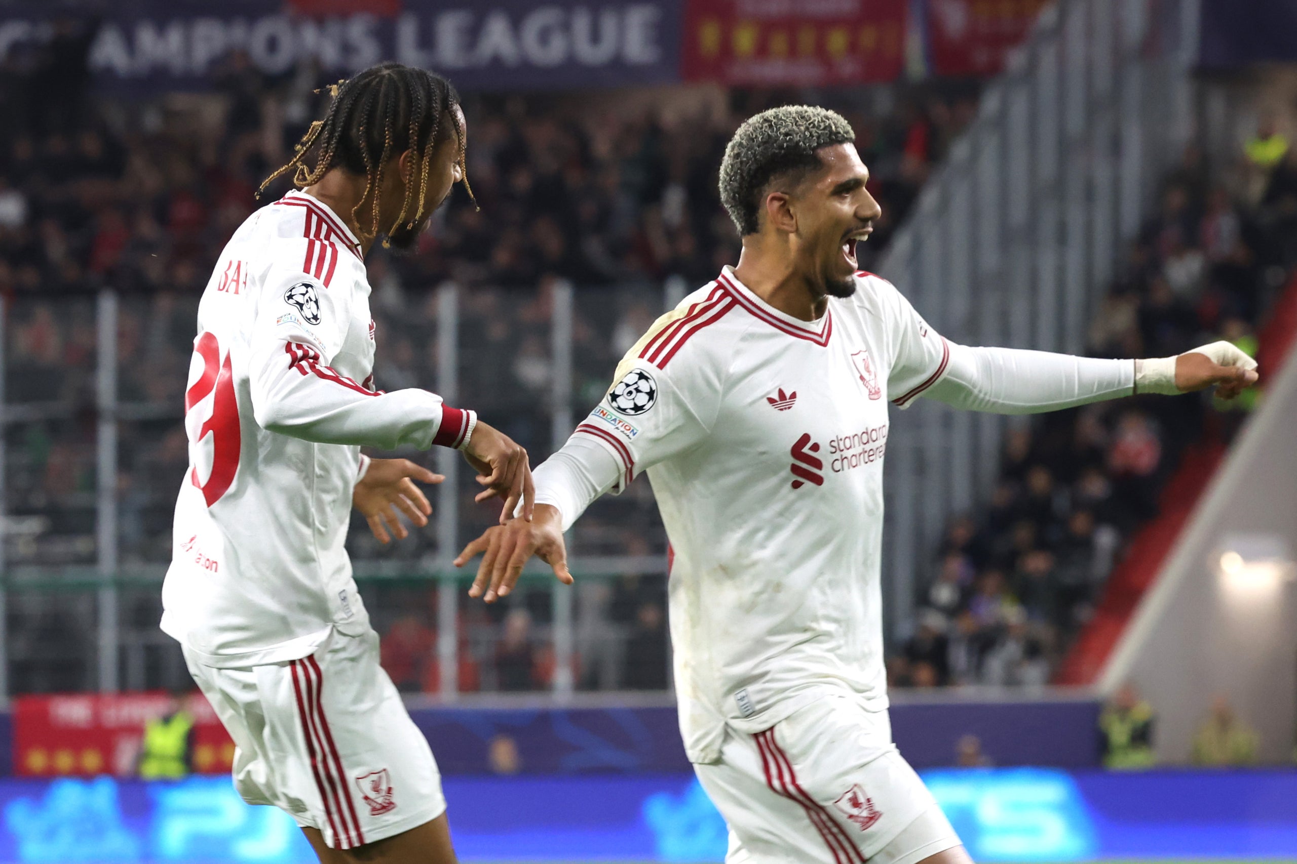 Ronald Araujo, celebrant el seu gol amb el Liverpool | Europa Press