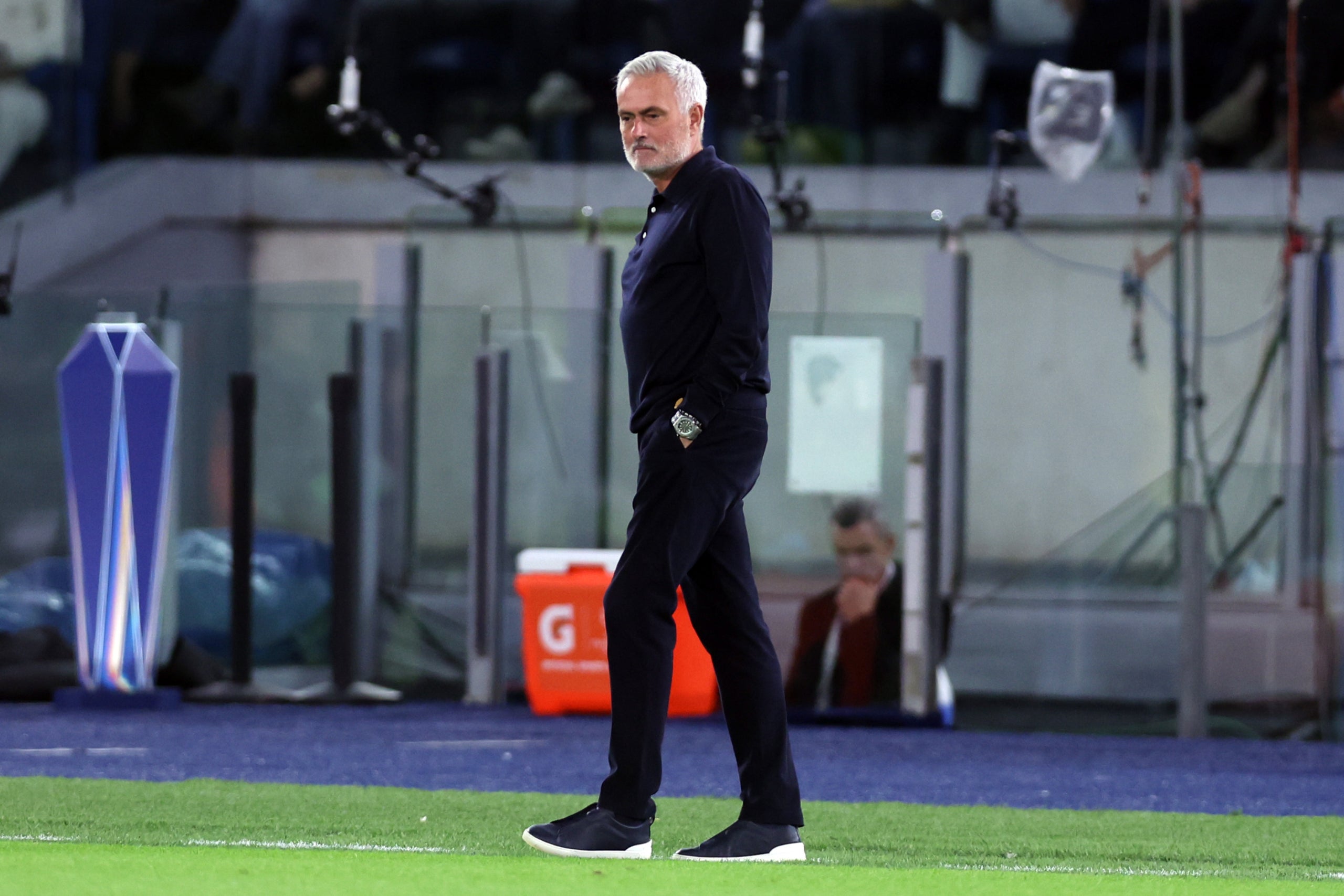 José Mourinho, durant el Roma-Madrid | Europa Press