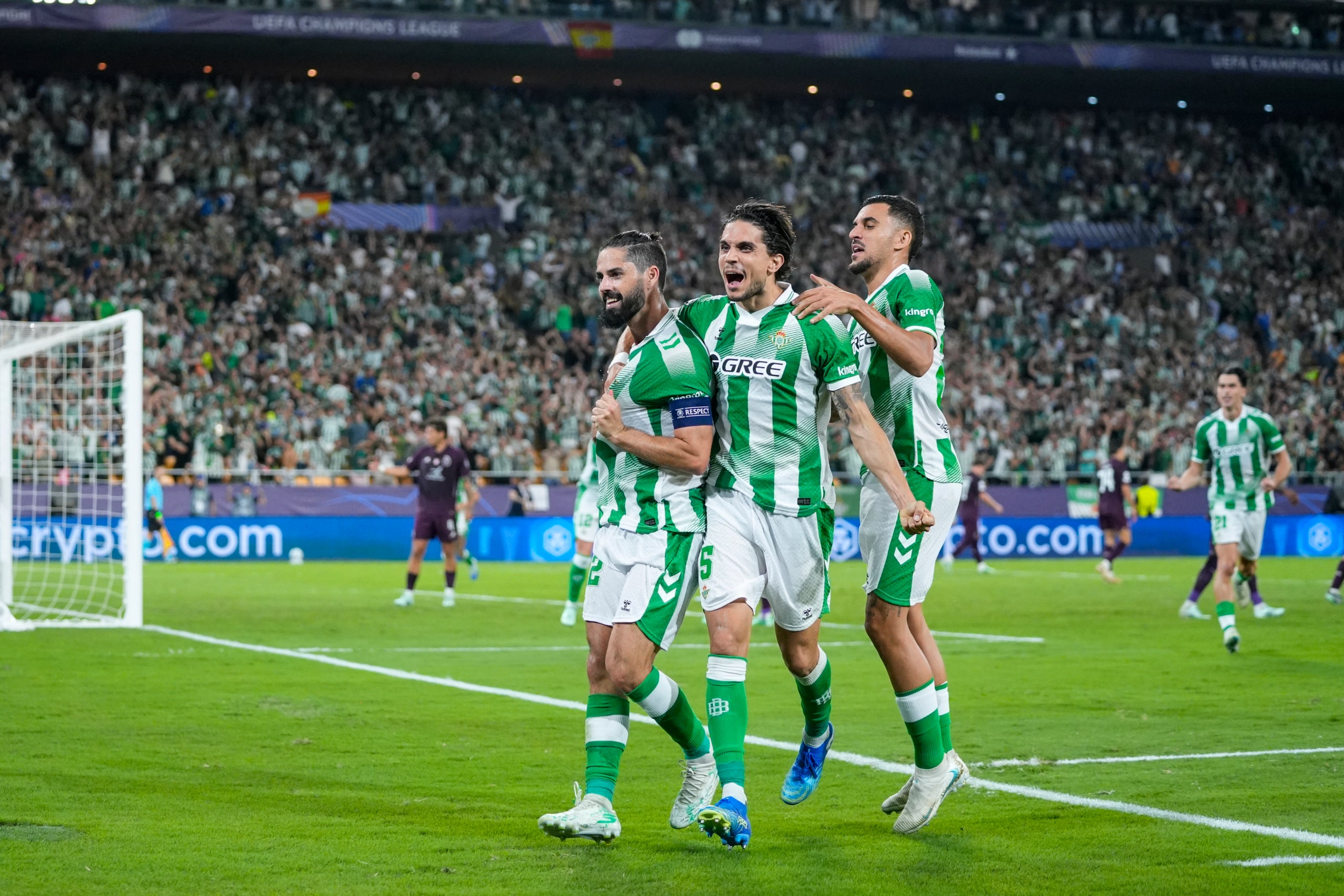 La victòria del Betis a la Champions. | Europa Press