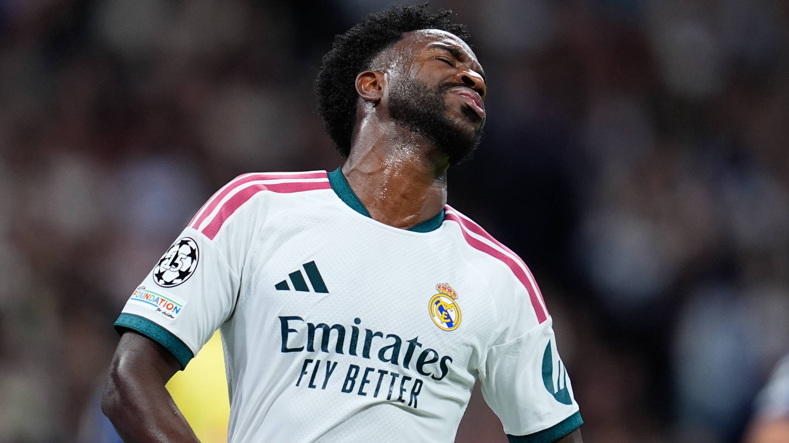 Vinicius Jr., durant el Madrid-Leipzig | Europa Press