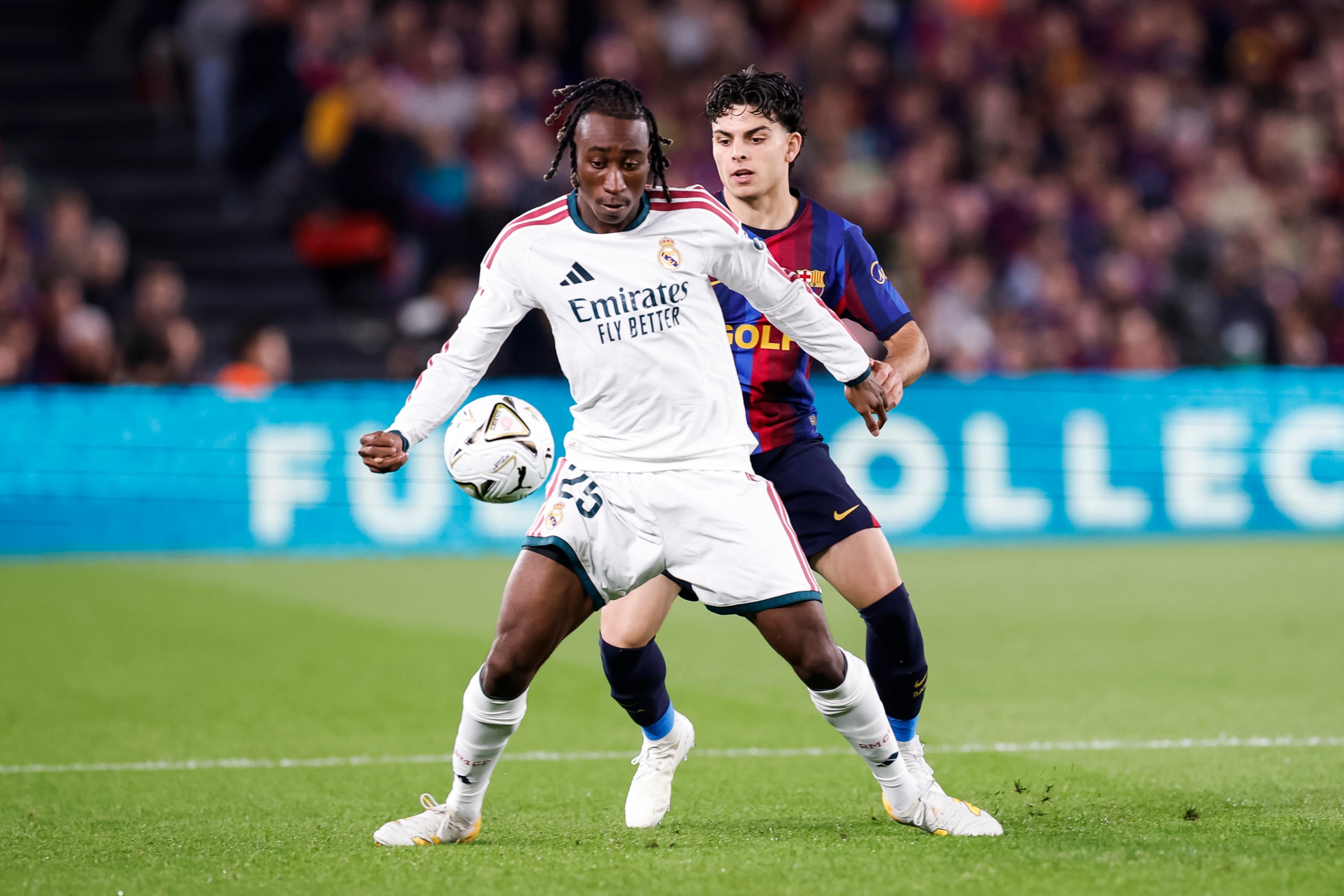 Xavi Espart, durant el clàssic | Europa Press