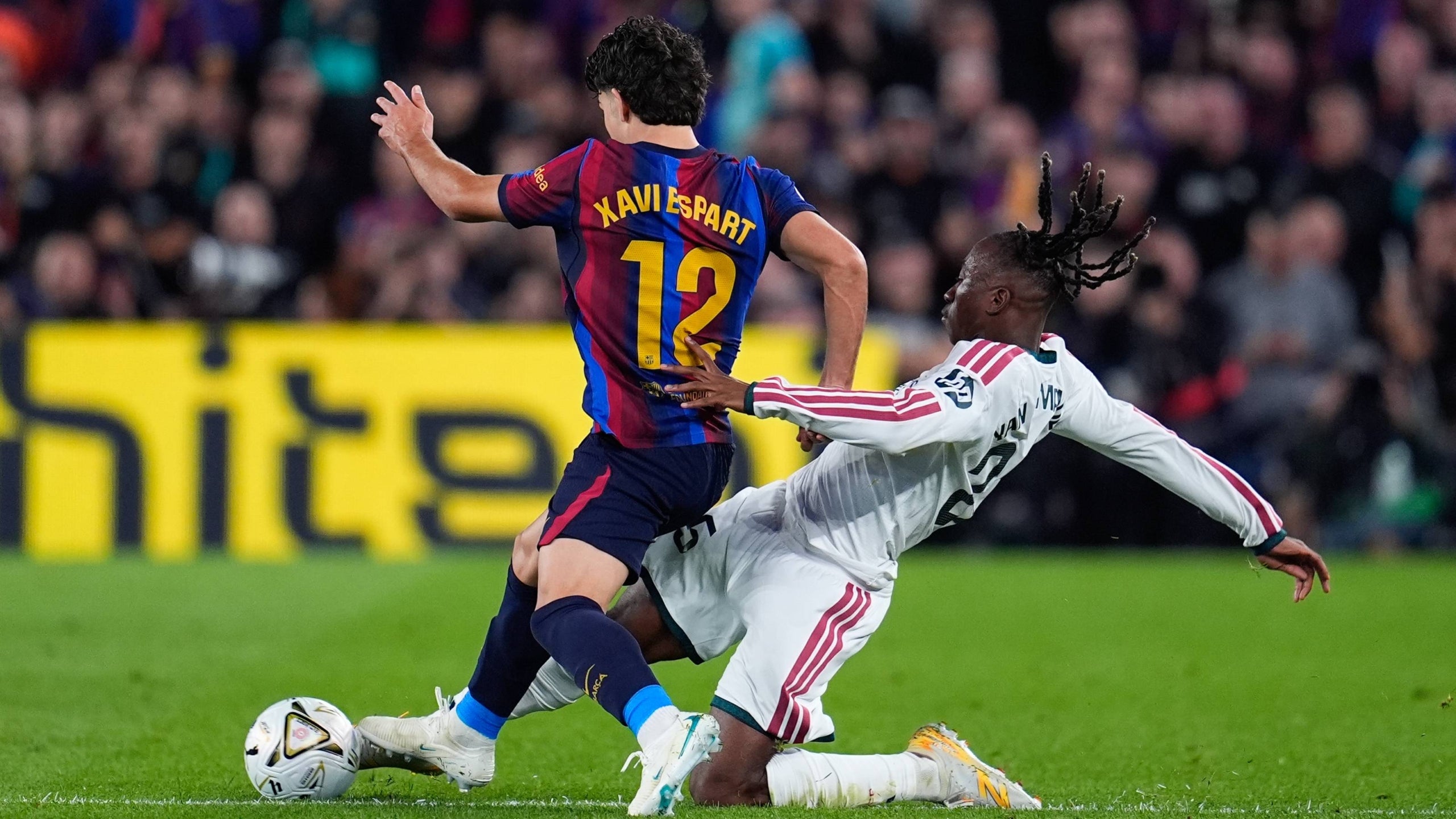 Xavi Espart, durante el clásico | Europa Press