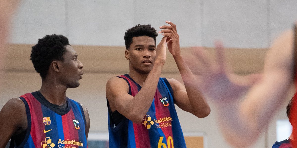 Mohamed Dabone, durant un partit amb el Barça de bàsquet | FC Barcelona