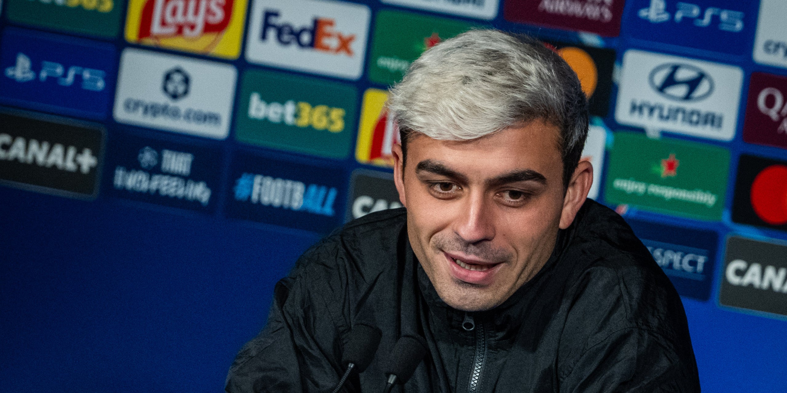 Pedri González, durant una roda de premsa amb el Barça | FC Barcelona