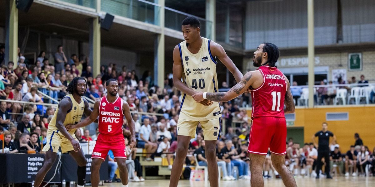 Mohamed Dabone, pivot de 14 anys, durant un partit amb el Barça de bàsquet | FC Barcelona